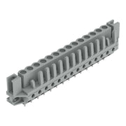 WAGO - Leiterplattensteckverbinder THT-Federleiste gerade 232-144/047-000 Rastermaß 5mm,grau − 25 Stück