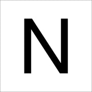 RZB - Beschriftung Buchstaben/Zahlen Buchstabe "N" 99222.013.N 100mm