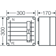 Hensel - Überspannungsableiter für Energietechnik/Stromversorgung Überspannungsschutzgehäuse Mi SP 2244
