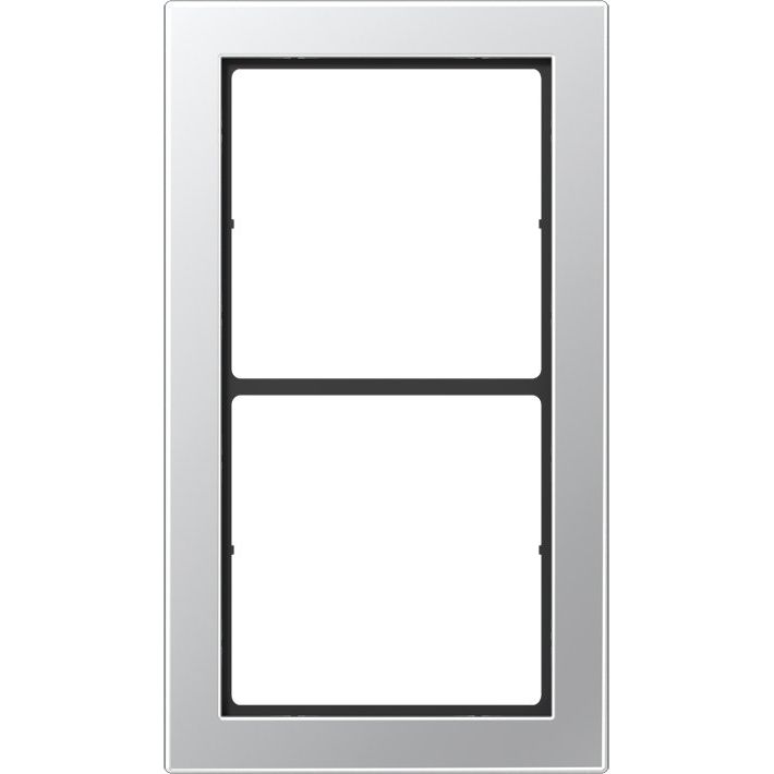 Jung - Abdeckrahmen Rahmen 2-fach alu FDAL 2982 waage/senkrecht