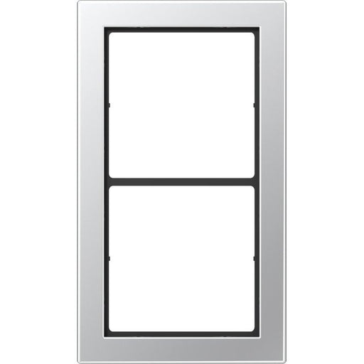 Jung - Abdeckrahmen Rahmen 2-fach alu FDAL 2982 waage/senkrecht