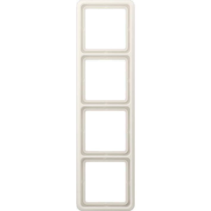 Jung - Abdeckrahmen Rahmen 4-fach ws CD 584 WU W waage/senkrecht
