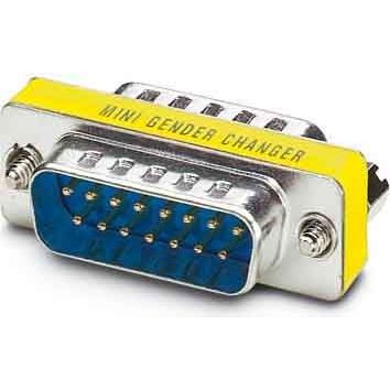 Phoenix Contact - Kontakteinsatz für Rundsteckverbinder D-SUB Gender-Changer VS-15-GC-ST/ST − 10 Stück