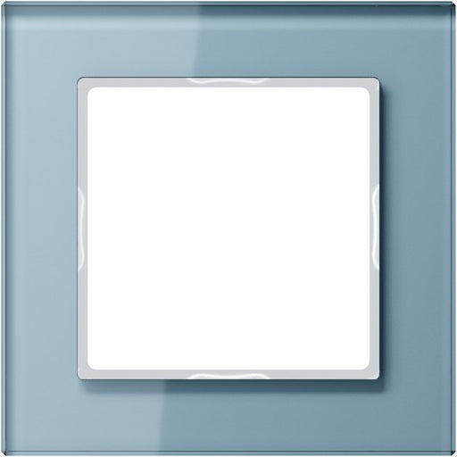 Jung - Abdeckrahmen Glasrahmen 1-fach bl/gr AC 581 GL BLGR waage/senkrecht − 1 Stück by Jung
