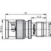 Telegärtner - Koax-Kupplung Adapter BNC-TNC (M-F) 100023675 − 5 Stück