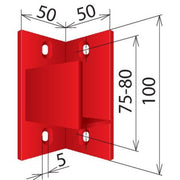 DEHN - Zubehör/Ersatzteile für Sicherheitsgeräte Halter H AB 32 46 K (VE2) für Absperrbalken