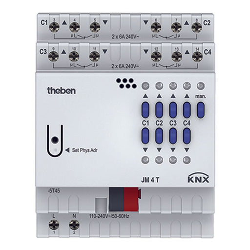 Theben - Bussystem-Jalousieaktor Jalousieaktor JM 4 T KNX 4-fach, o.Erweiter