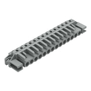 WAGO - Leiterplattensteckverbinder THT-Federleiste abgewink. 232-244/047-000 Rastermaß 5mm,grau − 25 Stück