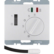 Berker - Raumthermostat Fußbodentemperaturregler 20347103 alu