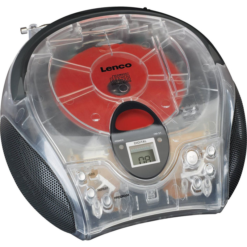LENCO - Radio UKW-Radio m.CD SCD-24 transparent stereo,transparent