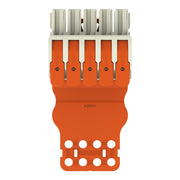 WAGO - Ein- und mehrpolige Klemmenleiste 1-Leiter-Federleiste Hebel 832-1105/345-000 Push-inCAGECLAMP,lgr − 10 Stück