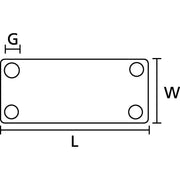 HellermannTyton - Kabelmarkierungssystem Kennzeichnungsschild IMP2 PA66 WH 100 50,8x19,05mm natur − 100 Stück
