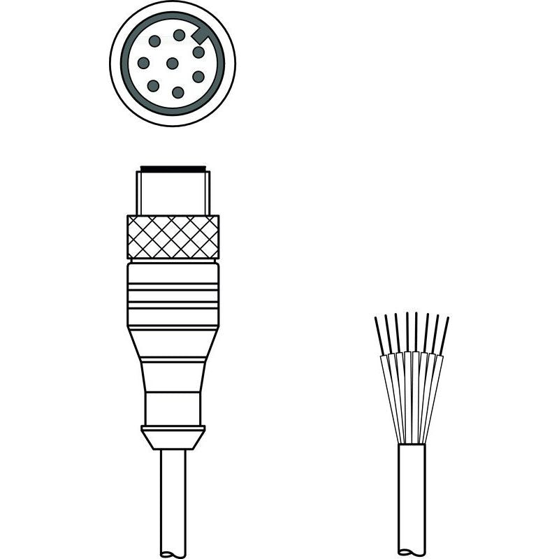 Leuze - Konfektioniertes Sensor-Aktor-Kabel Anschlussleitung KS S-M12-8A-P1-300