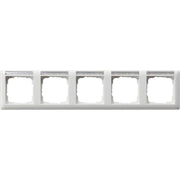 Gira - Abdeckrahmen 5-f.rw gl 109503 schriftf. waager