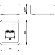Telegärtner - Kommunikationsanschlussdose Kupfer Anschlussdose Cat.6 apws 100023000 UMJ45 8/8 K AP − 5 Stück