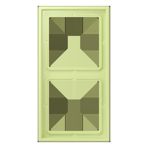 Jung - Abdeckrahmen Rahmen 2-fach LC 982 222 vert jaune clair