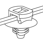 HellermannTyton - Kabelbinder Befestigungsbinder T50RFT6-MC5-BK-D1 − 500 Stück