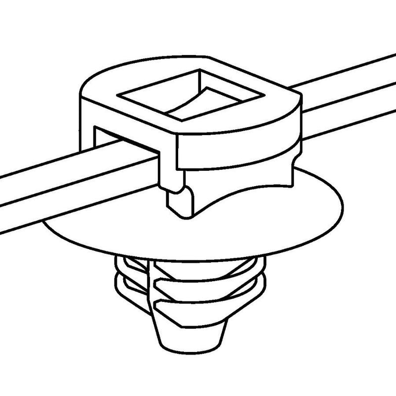 HellermannTyton - Kabelbinder Befestigungsbinder T50RFT6-MC5-BK-D1 − 500 Stück