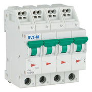 Eaton - Leitungsschutzschalter PLI-D6/4 D 6A, 4p Steckkl
