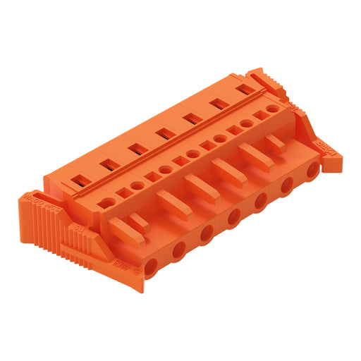 WAGO - Kabelsteckverbinder für Leiterplattensteckverbinder 1-Leiter-Federleiste 231-707/037-000 CAGECLAMP,2,5mm²,or − 25 Stück