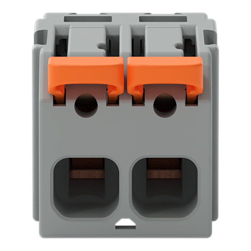 WAGO GmbH & Co. KG - Kabelsteckverbinder für Leiterplattensteckverbinder 1-Leiter-Federleiste,Hebel 2231-1102/327-000 PushinCAGECLAMP,grau − 100 Stück