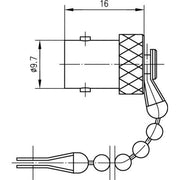 Telegärtner - Zubehör/Ersatzteile für Fernmeldetechnik BNC-Abdeckkappe (F) 100021255 CW282/U − 5 Stück