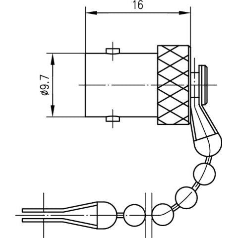Telegärtner - Zubehör/Ersatzteile für Fernmeldetechnik BNC-Abdeckkappe (F) 100021255 CW282/U − 5 Stück
