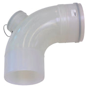 Vaillant - Konzentrisches Abgas/Zuluft Formstück 1 Anschluss Bogen 87 Grad 250mm 0020145529 m. Revisionsöffnung