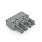 WAGO - Steckverbinder für steckbare Gebäudeinstallation Buchse 4-polig 770-244/060-000 Kod. B,grau − 50 Stück
