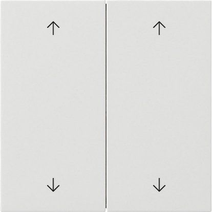 Gira - Abdeckung/Bedienelement für Installationsschalterprogramme Wippe 2-fach 5387112 Reinweiß