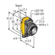 Turck - Reflexions-Lichtschranke Opto Sensor QS18EN6CV15Q7 Winkellichttaster