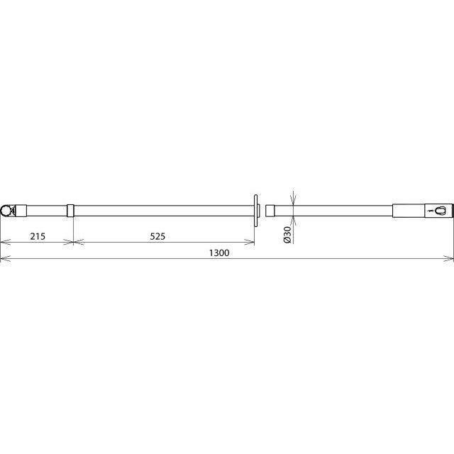 DEHN - Zubehör/Ersatzteile für Sicherheitsgeräte Isolierstange IS T 36 ZK STK 1300 m. Handhabe u.Zahnk