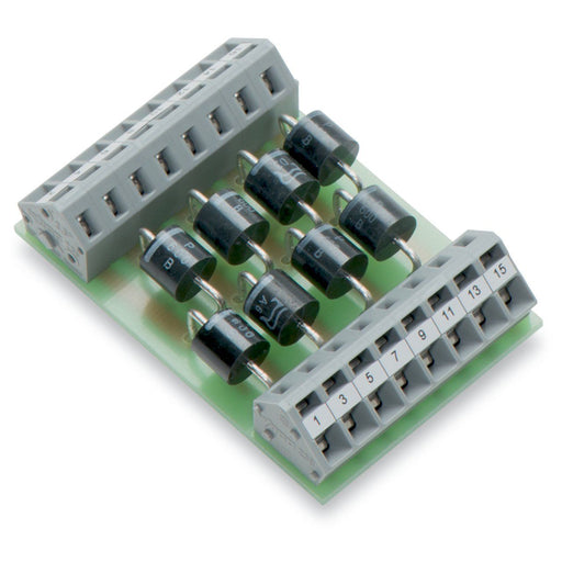 WAGO - Bauelement-Reihenklemme Diodengatter offen 289-103 8Dioden o. Montagepl