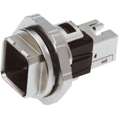 Harting - Rechtecksteckverbinder, Set (Industriesteckverbinder) Steckverbinder 09352250312 RJ45, IP67 Metall