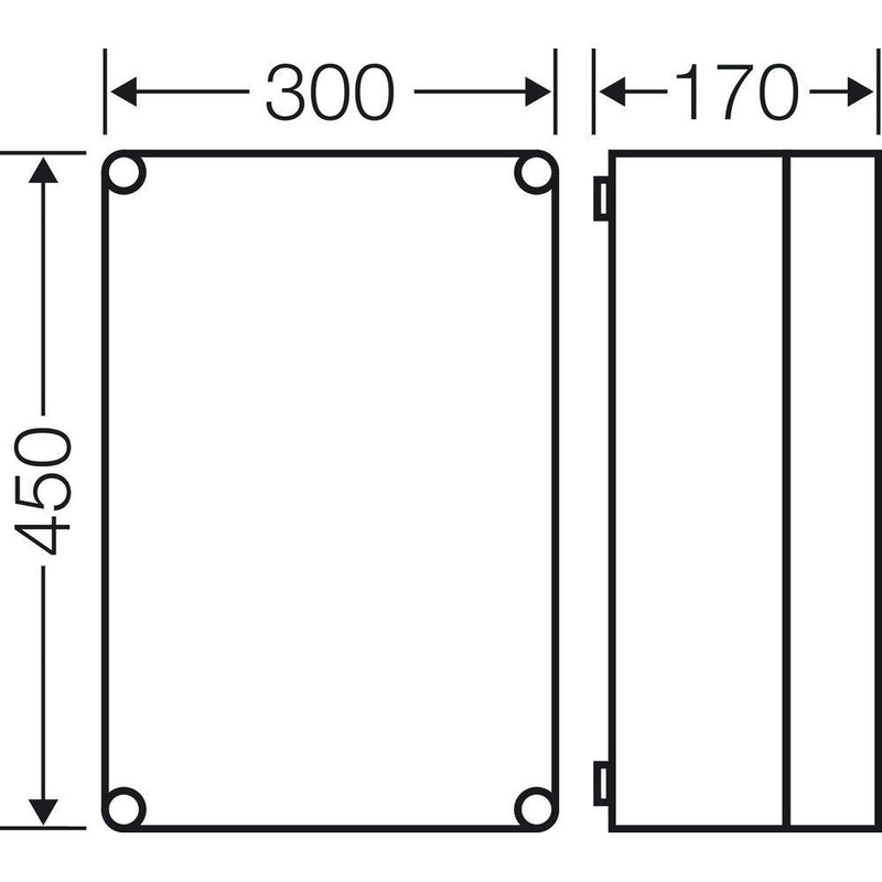 Hensel - Leergehäuse Mi 0301 275x425x146mm
