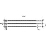 HellermannTyton - Kabelbinder T18RA50PA66 HSNA2000 2,5x20 natur − 2000 Stück