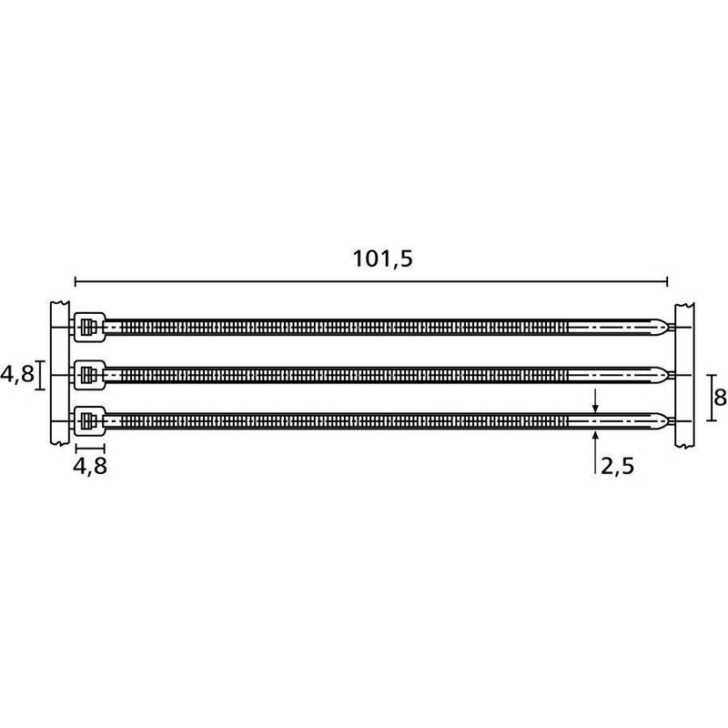 HellermannTyton - Kabelbinder T18RA50PA66 HSNA2000 2,5x20 natur − 2000 Stück