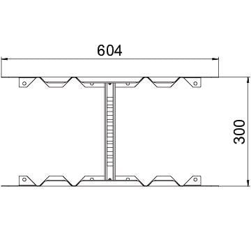 OBO Bettermann - Verbinder für Kabeltragsystem Multifunktionsverbinder LMFV 630 FT für Kabelleiter