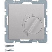 Berker - Raumthermostat Temperaturregler alu/lack 20266084 Wechsler+Zentralst