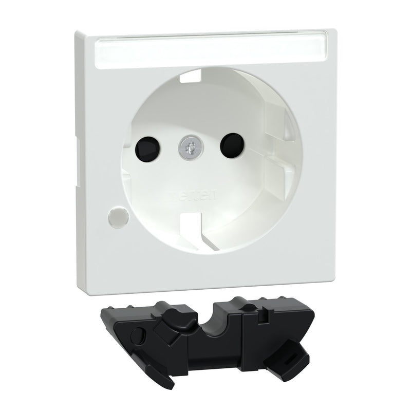 Merten - Steckdose Zentralplatte aws/gl MEG2335-0325 f.Steckdose ÜS