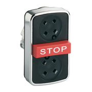 Schneider Electric - Frontelement für Drucktaster Dreifachdrucktaster ZB4BA791 D22mm o. Tastensch
