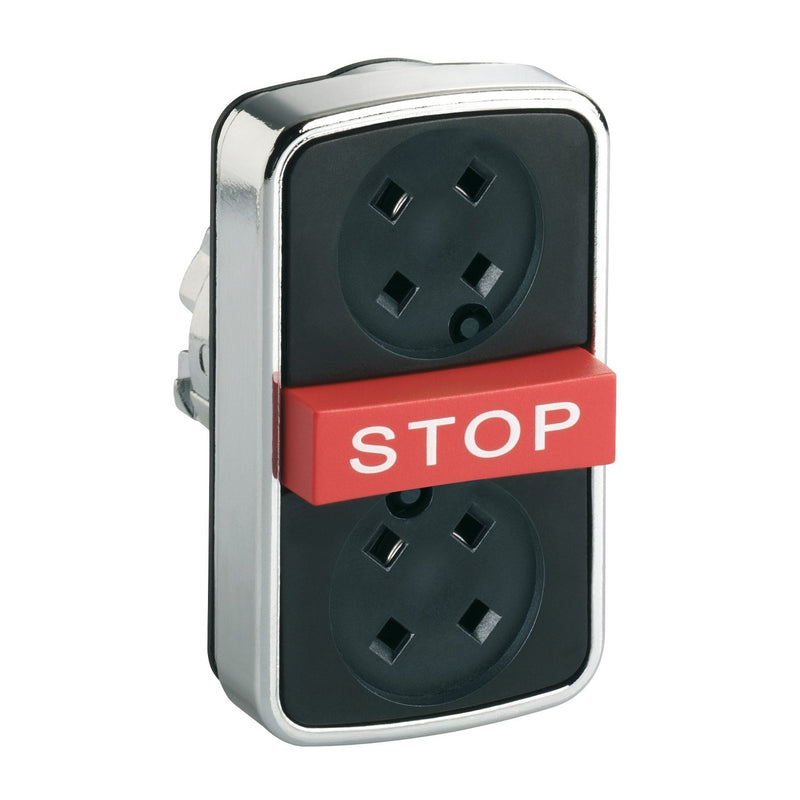 Schneider Electric - Frontelement für Drucktaster Dreifachdrucktaster ZB4BA791 D22mm o. Tastensch