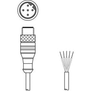 Leuze - Konfektioniertes Sensor-Aktor-Kabel Verbindungsleitung KB IBS-15000-SA