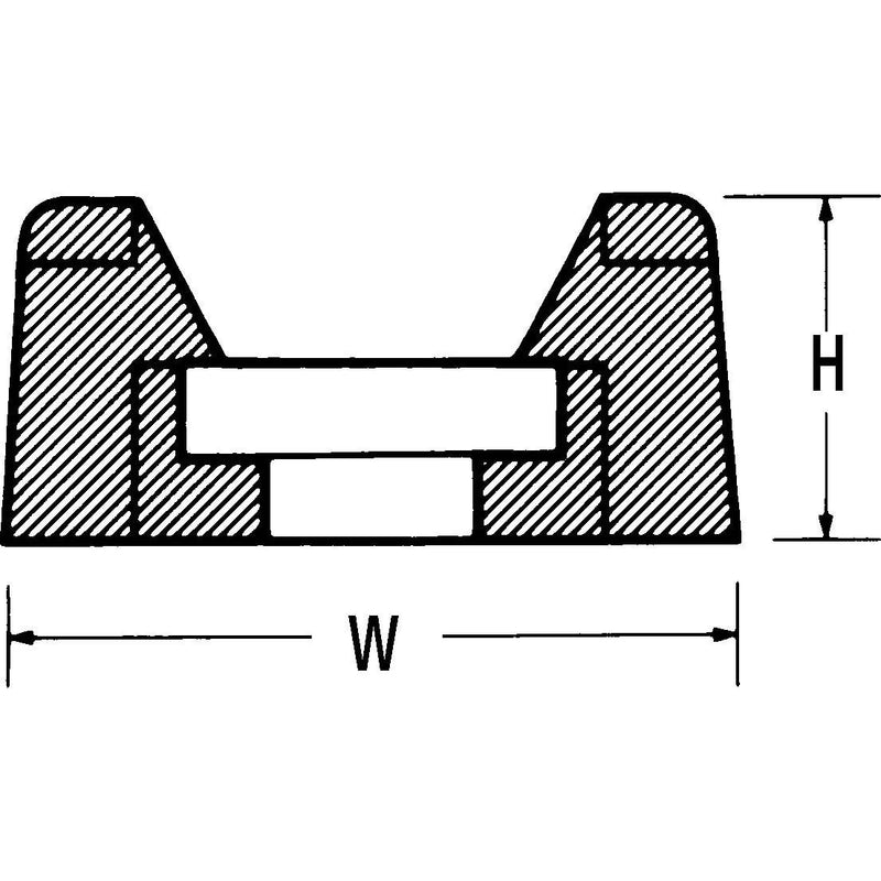 HellermannTyton - Befestigungssockel und -element für Kabelbinder Befestigungssockel CTM1 PA66 BK 100 schwarz − 100 Stück