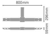 Ledvance - Elektrisches Zubehör/Ersatzteile für Leuchten T-Verbinder 5-pol. TRS.FL. T03-NODE5PWT