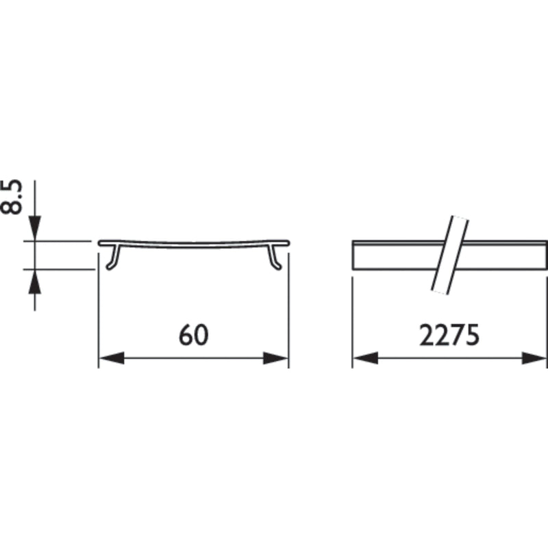 Philips Lighting - Mechanisches Zubehör/Ersatzteile für Leuchten Blindabdeckung LL500Z BC L2300 SI silber