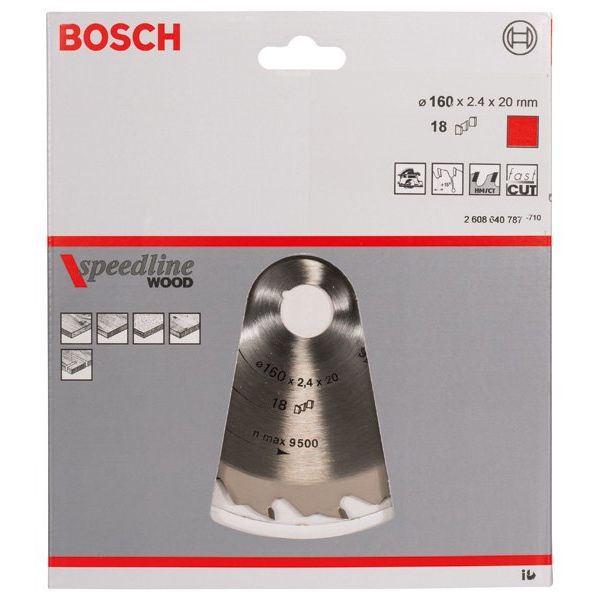 Bosch - Kreissägeblatt PRO Wood Kreissägeblatt, 2608640787 160 x 2,2 x 20 mm