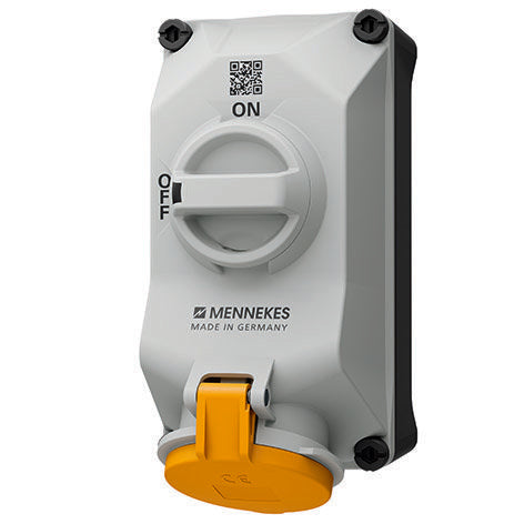 Mennekes - CEE-Steckdose abschaltbar, abgesichert (IEC 60309) Wandsteckdose 5603304G DUO 32A3P4h 110V