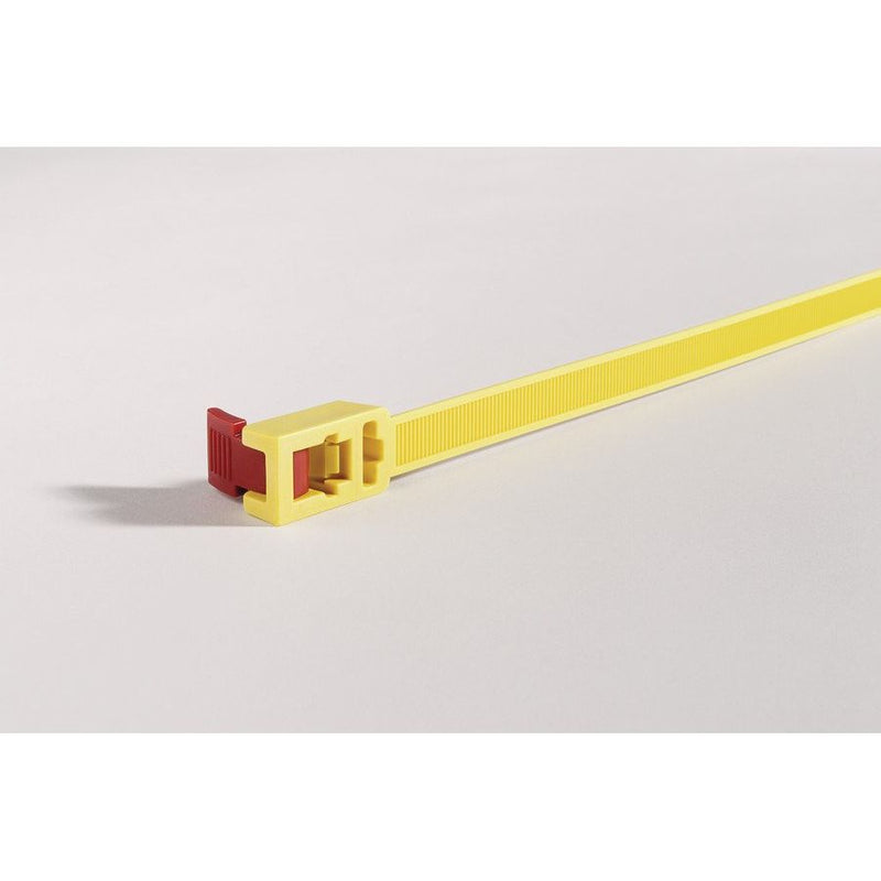 HellermannTyton - Kabelbinder SPEEDYTIE-N66-YE-V1 Speedy Tie ThekenBox − 5 Stück