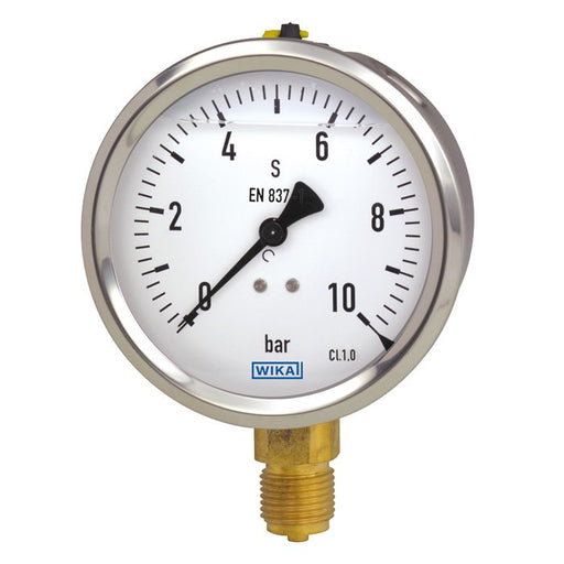 Wika Wiegand - Rohrfedermanometer Rohrfedmano 213.53.100 CU 9022490 -1..3bar G1/2Bunten